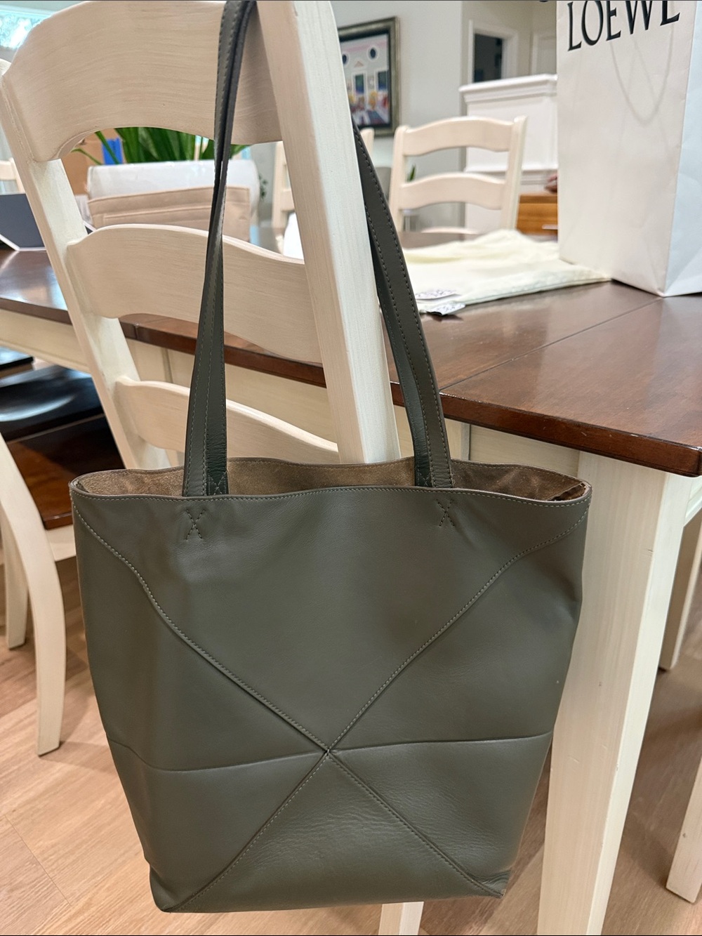 Loewe Medium Puzzle Fold Tote with organizer, receipt, dust bag, & gift bag - Picture 6 of 16